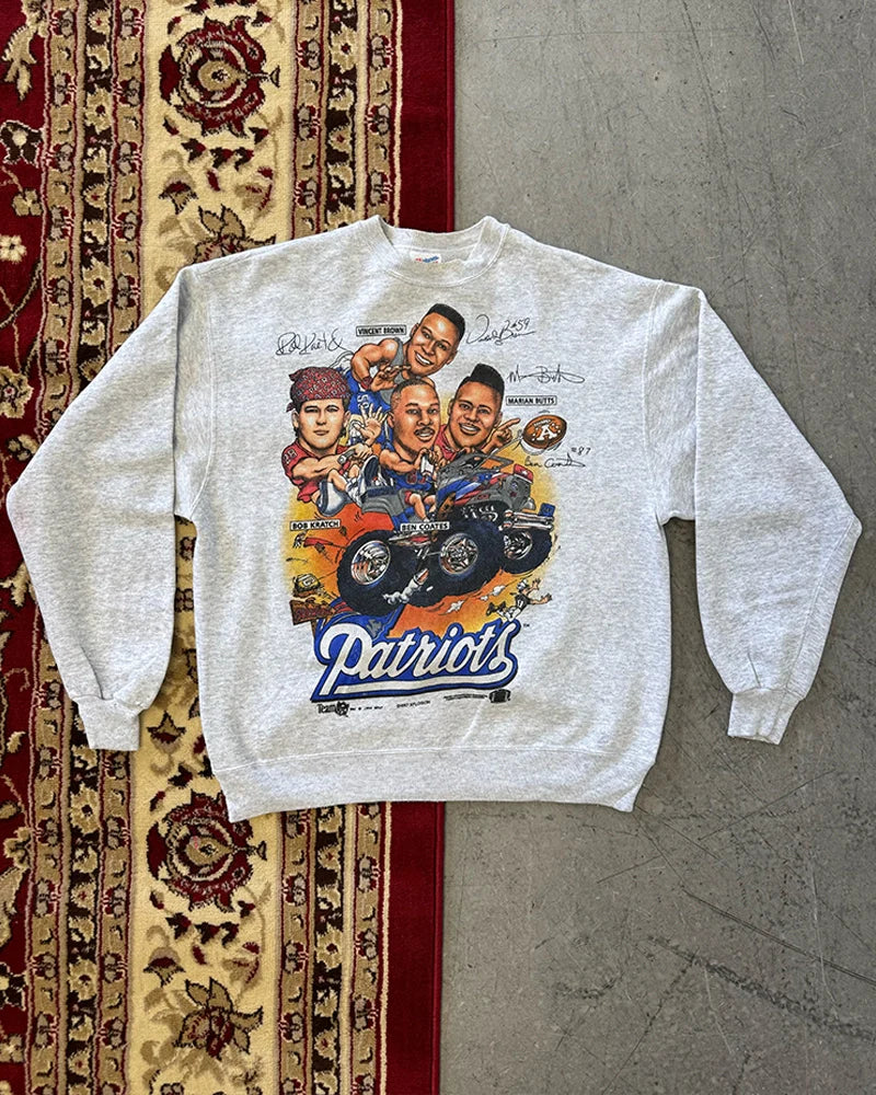 Authentic vintage NFL merchandise including team-branded apparel and retro player gear. Vintage NFL football jerseys, sweatshirts, and hoodies from classic American teams. Vintage Dallas Cowboys Clothing, Vintage New England Patriots Clothing.