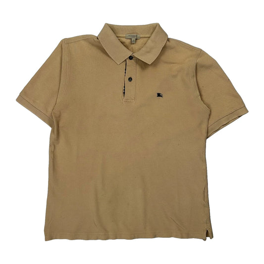 Burberry London Polo Shirt - Small Beige Cotton