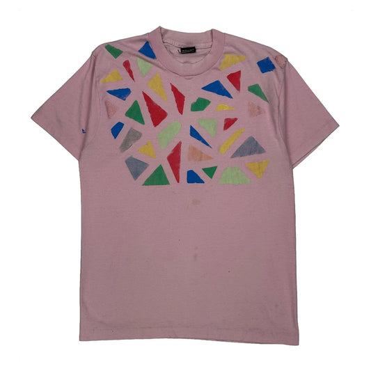 Fruit Of The Loom T-Shirt - Large Pink Cotton Blend