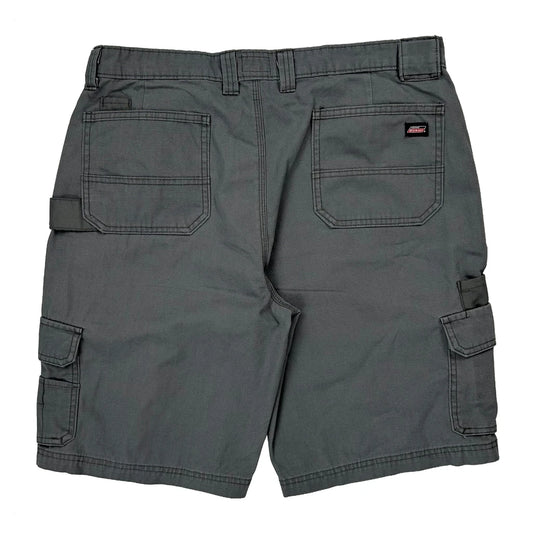Dickies Cargo Shorts - 36W 10L Grey Cotton Blend