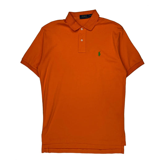 Polo By Ralph Lauren Polo Shirt - Small Orange Cotton