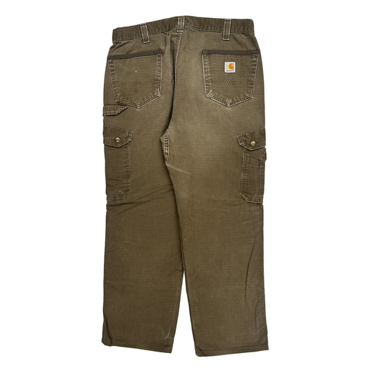 Vintage Carhartt Carpenter Trousers - 36W 32L Brown Cotton