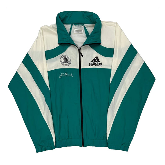 Boston Marathon 1993 Adidas Equipment Graphic Track Jacket - XL Green Polyester