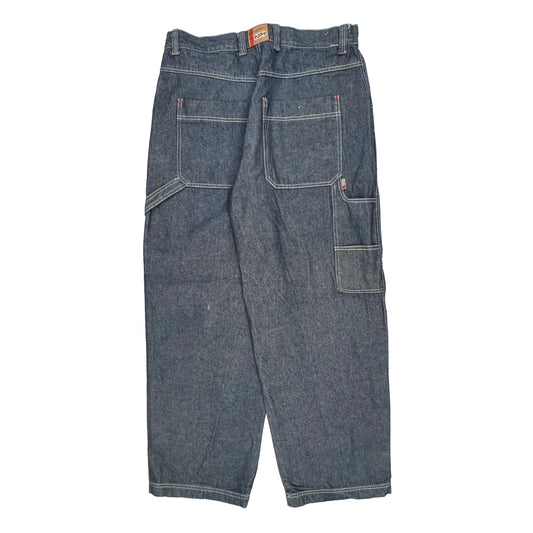 Rooky Carpenter Trousers - 38W 30L Blue Cotton