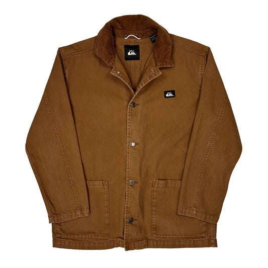 Vintage Quiksilver Barn Chore Jacket - Medium Brown Cotton