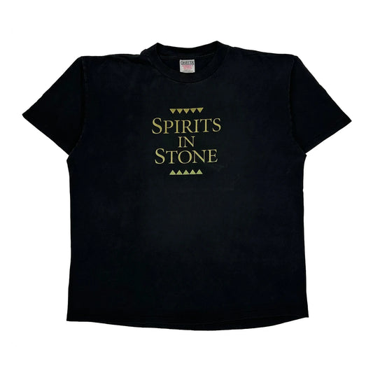 Shona Sculpture Oneita Single Stitch T-Shirt - XL Black Cotton