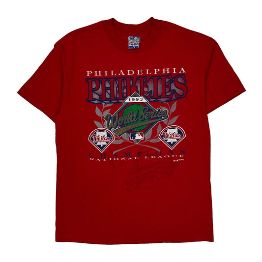 Vintage Philadelphia Phillies, Made In USA Spectator Sport Mlb T-Shirt - Large Red Cotton