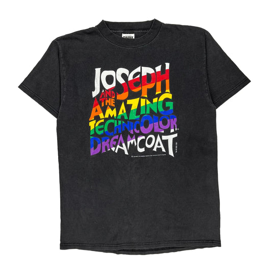 Joseph And The Amazing Technicolor Dreamcoat Tultex Graphic T-Shirt - Large Black Cotton