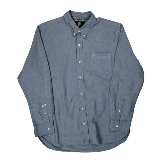 Timberland Shirt - Large Blue Cotton