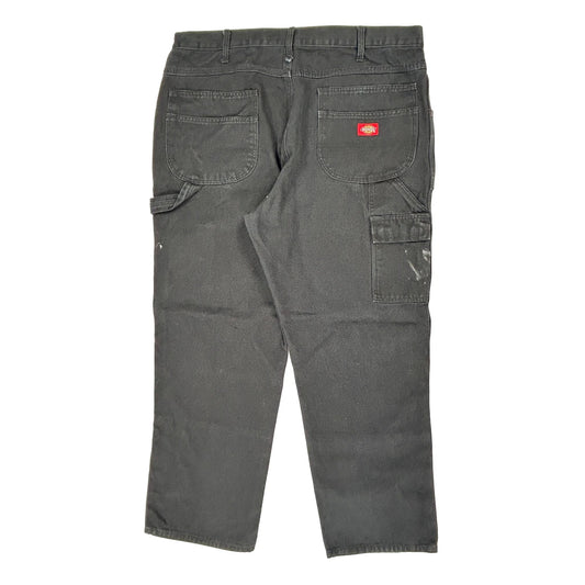 Workwear Dickies Double Knee Carpenter Trousers - 36W 28L Black Cotton