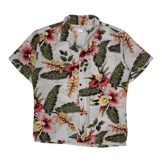 Unbranded Floral Hawaiian Shirt - XL Multicoloured Viscose
