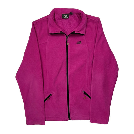 Vintage New Balance Fleece Jacket - Small Pink Polyester