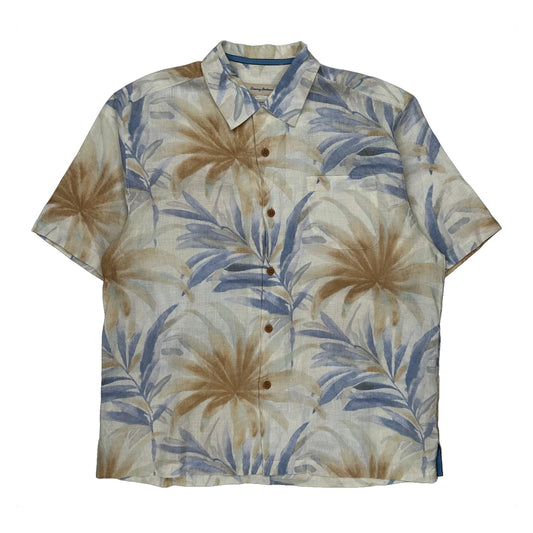 Vintage Tommy Bahama Floral Hawaiian Shirt - Large Multicoloured Linen