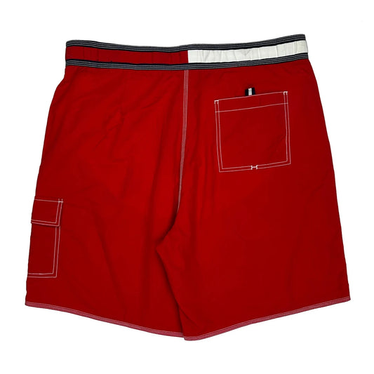Tommy Hilfiger Swim Shorts - XL Red Nylon