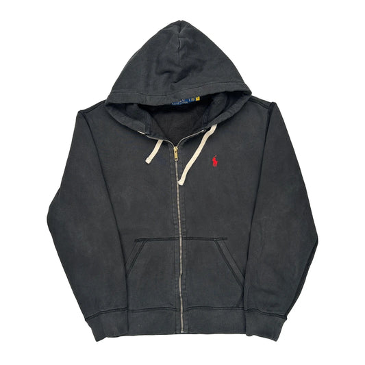 None Polo By Ralph Lauren Hoodie - Large Black Cotton