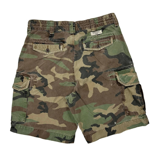 Polo By Ralph Lauren Camo Cargo Shorts - 32W 11L Camo Cotton