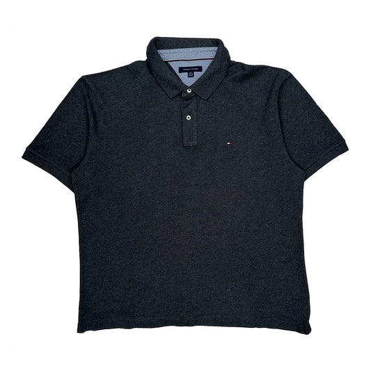Tommy Hilfiger Polo Shirt - 2XL Grey Cotton