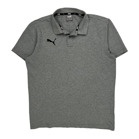Puma Polo Shirt - Medium Grey Cotton