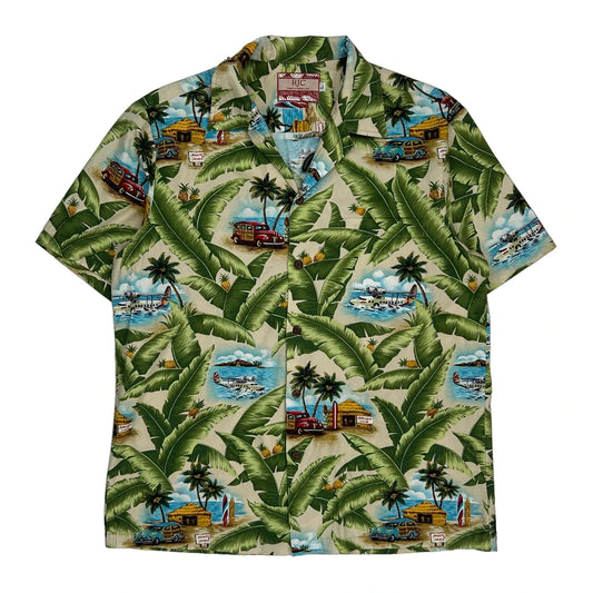 Beach Scenes Rjc Graphic Hawaiian Shirt - Large Multicoloured Cotton