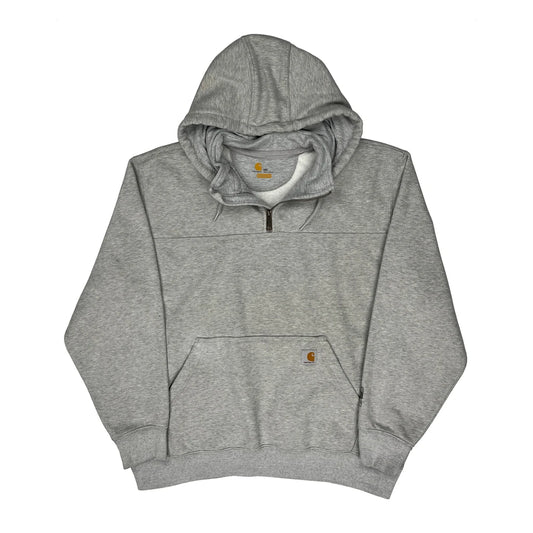 Carhartt Hoodie - 2XL Grey Cotton Blend