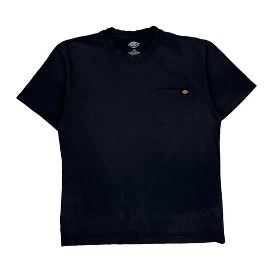 Dickies T-Shirt - Large Black Cotton