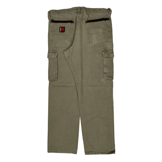 Vintage Wrangler Cargo Trousers - 36W 31L Khaki Cotton
