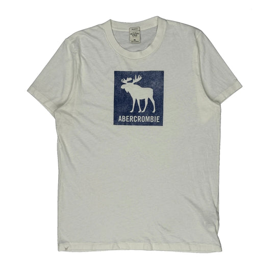 Abercrombie & Fitch T-Shirt - XL White Cotton