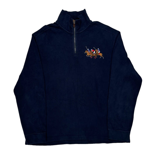 Polo By Ralph Lauren 1/4 Zip - XL Navy Cotton