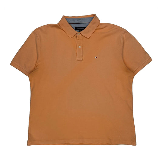 Tommy Hilfiger Polo Shirt - XL Orange Cotton