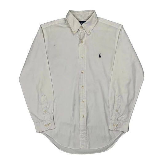 Ralph Lauren Shirt - Medium White Cotton