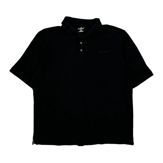 Vintage Carhartt Polo Shirt - XL Black Cotton