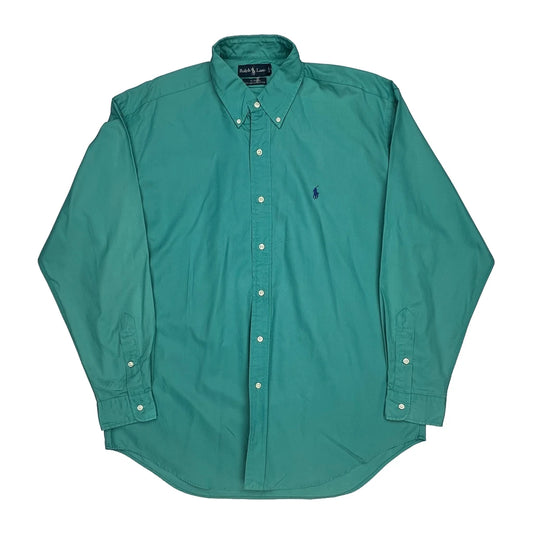 Blake Ralph Lauren Shirt - Large Green Cotton