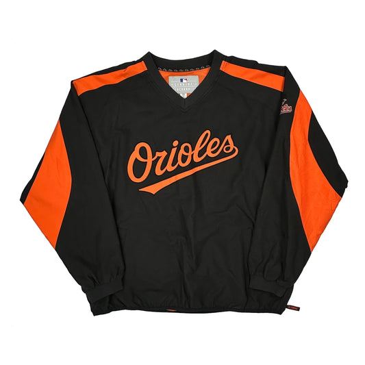 Orioles Mlb Graphic Windbreaker - 2XL Black Polyester