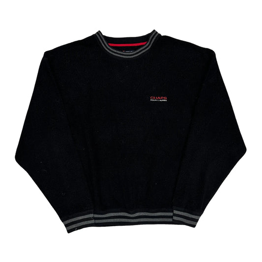 Chaps Ralph Lauren Fleece - XL Black Cotton Blend