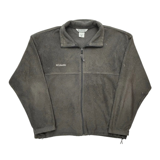 Vintage Columbia Fleece Jacket - 2XL Grey Polyester