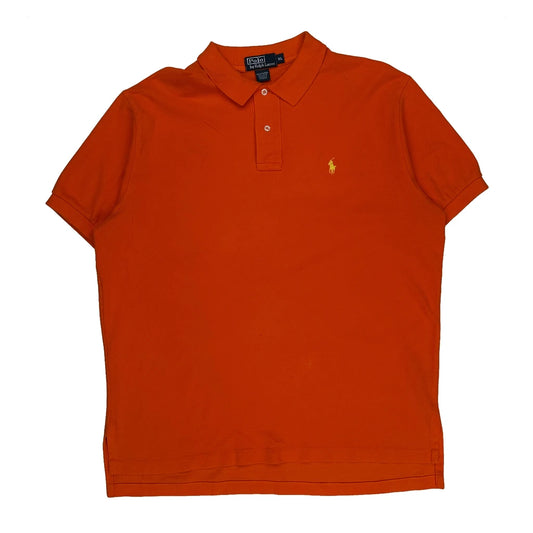 Polo By Ralph Lauren Polo Shirt - XL Orange Cotton