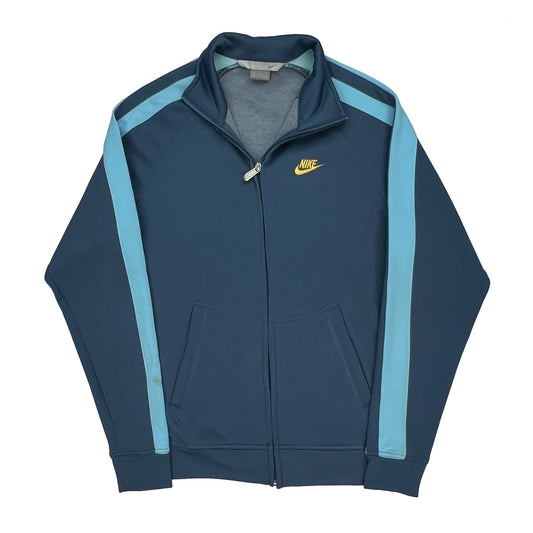 Nike Track Jacket - Medium Blue Polyester