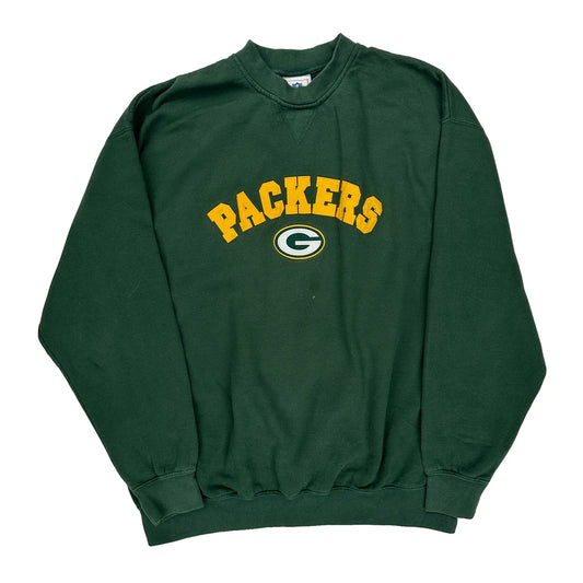 Green Bay Packers Champion Nfl Sweatshirt - 2XL Green Cotton