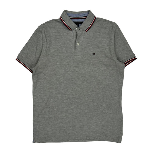 Tommy Hilfiger Polo Shirt - Medium Grey Cotton