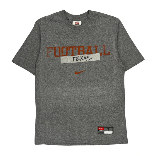 Texas Football Nike T-Shirt - Small Grey Cotton