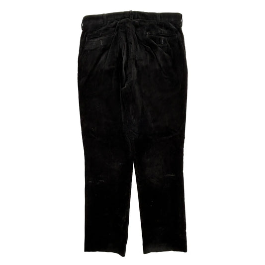 Ralph Lauren Cord Trousers - 37″ Waist Black Corduroy