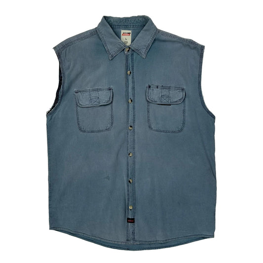 Dickies Denim Gilet - Large Blue Cotton