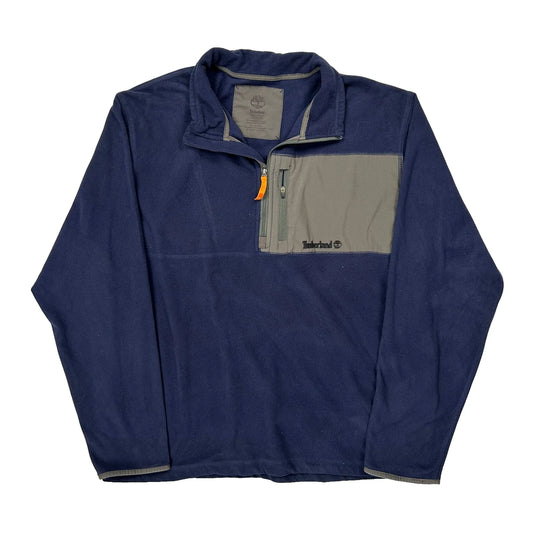 Vintage Timberland Fleece - 2XL Blue Polyester
