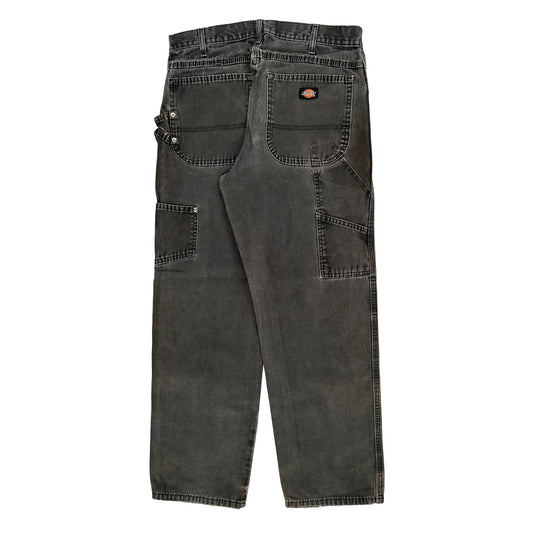 Dickies Carpenter Trousers - 32W 30L Grey Cotton