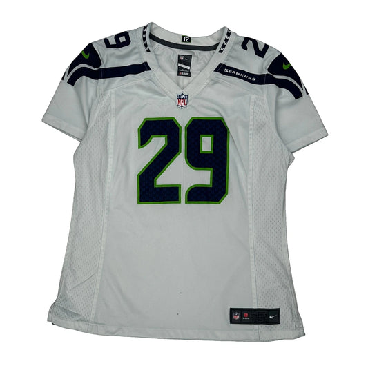 Seahawks Nike Nfl Jersey - Large White Polyester