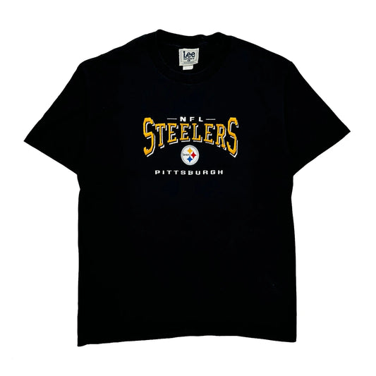 Vintage Pittsburgh Steelers Lee Sport Nfl T-Shirt - Large Black Cotton
