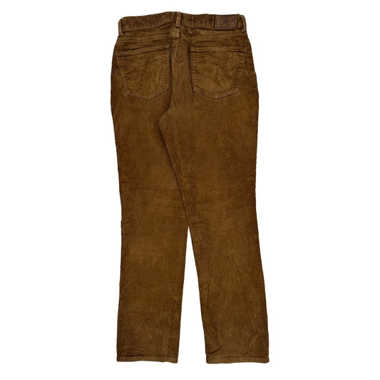 Ralph Lauren Cord Trousers - 24″ Waist Brown Corduroy