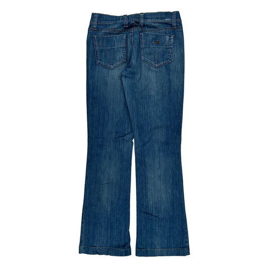 Miss Sixty Flared Jeans - 30W UK 8 Blue Cotton
