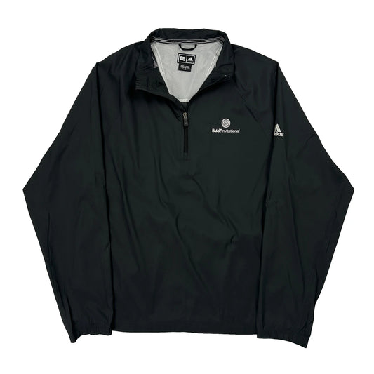 Adidas Windbreaker - Large Black Polyester