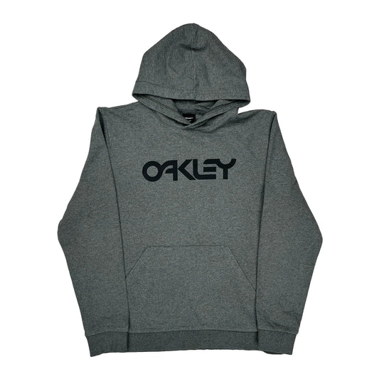 Oakley Hoodie - Large Grey Cotton Blend